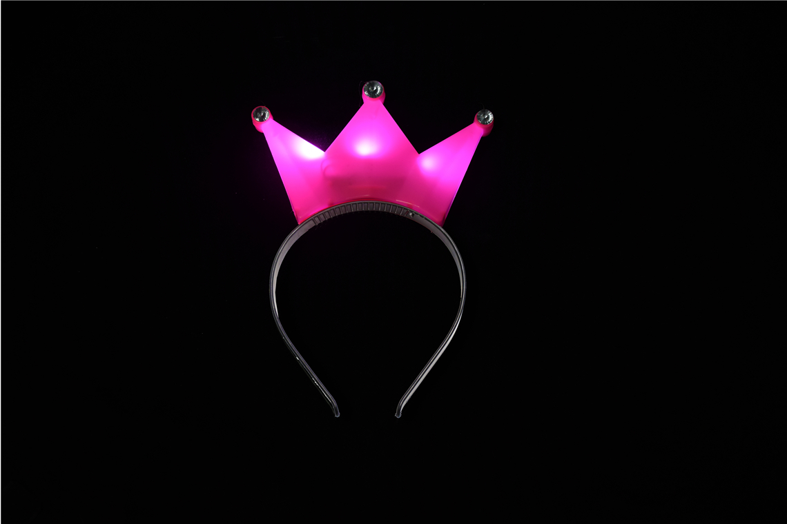 新款生日派对发光公主皇冠头饰头箍