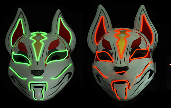 EL冷光线面具-天狐面具